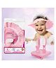 Majestique Baby Shower Cap with Baby Grooming and Care Kit, Baby Bath Accessories - 4Pcs_PINK