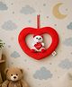 GoldenHub  25 cm Sitting Teddy with Heart in Ring Heart ,Perfect Gift For Valentine