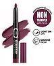 Fashion Colour Glossip Non-Transfer Lipstick Intense Pigment Matte Long Stay Smudge Proof Lip Color Deep Plum, 1.55g