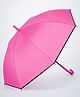 Little Surprise Box Solid Black Trim Detailed Umbrella - Pink