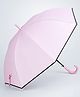 Little Surprise Box Solid Black Trim Detailed Umbrella - Pink