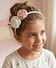 Phoolova Floracrafts Rose Applique Detailed Hair Band - Pastel Pink