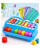 BitFeex Musical Xylophone Piano Toy with Learning Cards   8 Tonefor Kids-Pack of 1pcs, Color May Vary