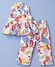 Twetoons Woven Sleeveless Paisley Printed Co-Ords Top & Pant Set - Red