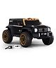 Desert Storm Kids 4X4 Battery Operated Ride on Jeep - Black | Remote Control | LED Lights | Music & AUX | Openable Doors | Rechargeable Battery