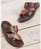 Trump Colour Blocked Sandals -Tan