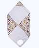 Cocoon Care Bamboo Woven Jungle Theme Printed Baby Wrap Feeding Cover & Bath Towel - Multi Colour