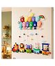 Crazy Craft Personalised Jungle Animals Train Name Plate-Multicolour