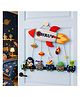 Crazy Craft Personalised Astronaut Space Train Name Plate-Multicolour