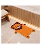 Athom Living Premium Animal Lion  shaped Cutouts Kids Bathmat Durable Soft Texture Anti-skid  Easy to Clean  Stylish Home Decor Mat for Doorway & Kids Room  40x60 cm  Yellow