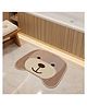 Athom Living Premium Animal Dog  shaped Cutouts Kids Bathmat  Durable  Soft Texture  Anti skid  Easy to Clean  Stylish Home Decor Mat for Doorway & Kids Room  40x60 cm  Beige
