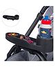 Dooky Stroller Snack Tray with Cup Holder & Phone Holder , Universal Baby Stroller Activity Tray , Food & Toy Organizer for Kids Travel (Black)