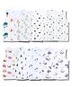 LazyToddler 100% Muslin Woven Pack Of 8 Sleeveless Animal Trees & Alphabets Printed Jhablas - Multi Colour