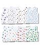LazyToddler 100% Muslin Woven Pack Of 8 Sleeveless Whale Alphabets & Vehicle Printed Jhablas - Multi Colour
