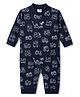 Junior Star Full Sleeves Construction Vehicles Printed Romper - Blue