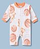 Junior Star Full Sleeves Basketball Printed Romper - Orange