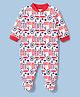 Junior Star Full Sleeves London Theme Printed Sleepsuit - White