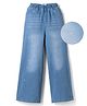 Mark & Mia Cotton Lycra Full Length Denim Jeans With Stud & Shine Stone Embellishment - Blue