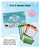 2-in-1 Starter Pack -Toddler Busy Binder + Dot Sticker Activity Set - English