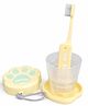 ZQBIEE Foldable Toothbrush for Kids Compact And Travel Foldable Design Toothbrush for School, Trips & Daily Use - Yellow