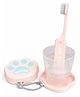 ZQBIEE Foldable Toothbrush for Kids Compact And Travel Foldable Design Toothbrush for School, Trips & Daily Use - Pink
