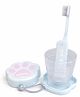 ZQBIEE Foldable Toothbrush for Kids Compact And Travel Foldable Design Toothbrush for School, Trips & Daily Use - Blue