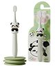 ZQBIEE Cartoon Character Soft Bristles Manual Toothbrush For Kids 3-12 Years Old with Anti-slip Rubberized Handle Design (Pack of 1), White