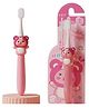 ZQBIEE Cartoon Character Soft Bristles Manual Toothbrush For Kids 3-12 Years Old with Anti-slip Rubberized Handle Design (Pack of 1, Pink )
