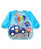 AEREX Full Sleeves Baby Bib Waterproof Feeding Apron for Toddlers Long Sleeve Smock with Food Catcher Pocket Mess Proof, Lightweight, Reusable & Easy Clean (Blue)
