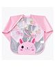 AEREX Full Sleeves Baby Bib Waterproof Feeding Apron for Toddlers Long Sleeve Smock with Food Catcher Pocket Mess Proof, Lightweight, Reusable & Easy Clean (Light Pink)