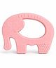 AEREX Elephant Shape Baby Teether | Soft Silicone BPA Free Natural Organic Nipple Teether for Newborn Infant, Babies | Teething Toys for Babies | Silicone Soothing Teether (Pink)
