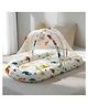 StarAndDaisy 3 in 1 Baby Mosquito net for Sleeping - Newborn, Mosquito net for Baby/Soft and Comfortable Bed for 0-12 Months/Washable Cotton Design-Kangaroo Print