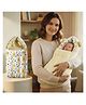 StarAndDaisy 3 in 1 Baby Sleeping Bag & Bedding Set For Newborn Baby, Soft, Comfortable, Foldable Washable,Cotton, Lightweight Giraffe Print- Yellow