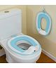 Star and Daisy Potty Seat for Kids 2 to 5 Years Universal Fit Toilet Seat Cover Non Slip Portable Trainer Safe Comfortable Easy to Use for Toilet Training- Blue