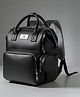 StarAndDaisy Diaper Bag for Mothers with Multi Compartments, Insulated Bottle Pockets, Waterproof, Ultra Vegan Leather, 30L capacity - Black