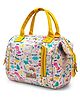StarAndDaisy Bag for Mothers for Travel, Newborn Baby Diaper Bags with Multiple Pockets, Back Opening, Waterproof Pocket, Unicorn Print - White