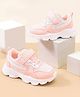 Cute Walk by Babyhug Velcro Closure Solid Sneaker- Pink