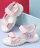 Cute Walk by Babyhug Velcro Closure Hearts Printed Sandal - Pink