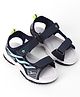 Cute Walk by Babyhug Velcro Closure Solid Sandal - Navy Blue