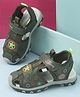 Cute Walk by Babyhug Velcro Closure Sandal Star Applique - Green