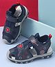 Cute Walk by Babyhug Velcro Closure Sandal Star Applique - Blue
