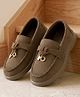 Cute Walk by Babyhug Slip On Formal & Party Wear Shoes With Applique - Brown