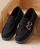 Cute Walk by Babyhug Slip On Formal & Party Wear Shoes With Applique - Black