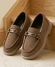 Cute Walk by Babyhug Slip On Formal & Party Wear Shoes With Applique - Brown
