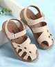 Babyoye Velcro Closure Solid Sandals - Beige
