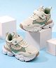 Cute Walk by Babyhug Velcro Closure Solid Sneakers -Beige