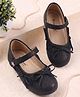 Cute Walk by Babyhug Velcro Closure Ballerina With Bow Applique - Black
