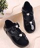 Cute Walk by Babyhug Velcro Closure Ballerina With Bow Applique - Black