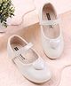 Cute Walk by Babyhug Velcro Closure Ballerina With Heart Applique - Beige
