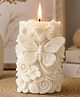 ADKD Luxury 3D Butterfly Bloom Garden Soy Wax Decorative Candle for Home Decor, Nursing & Gifting -Pack of 1